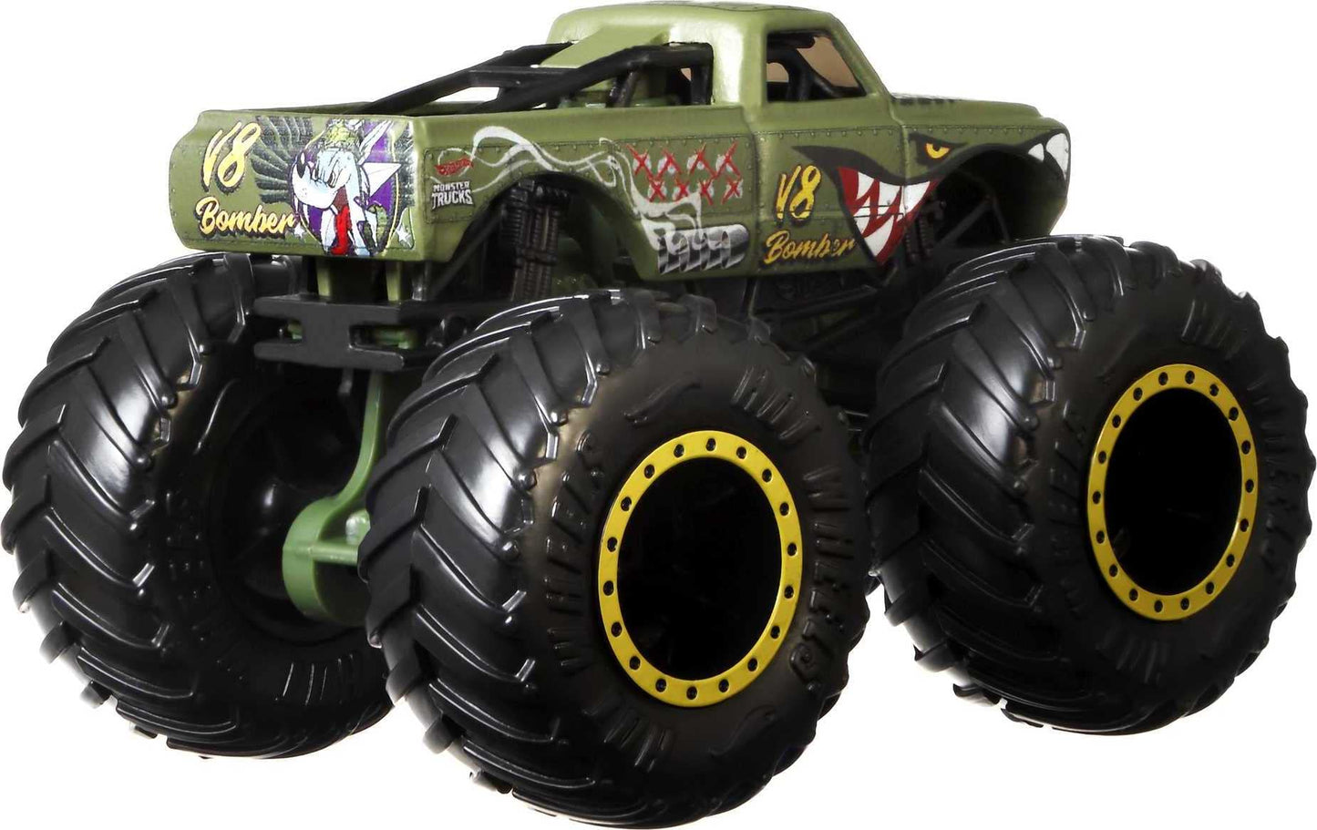 Hot Wheels Monster Trucks 4-Pack – 1:64 Scale Trucks (Styles May Vary)