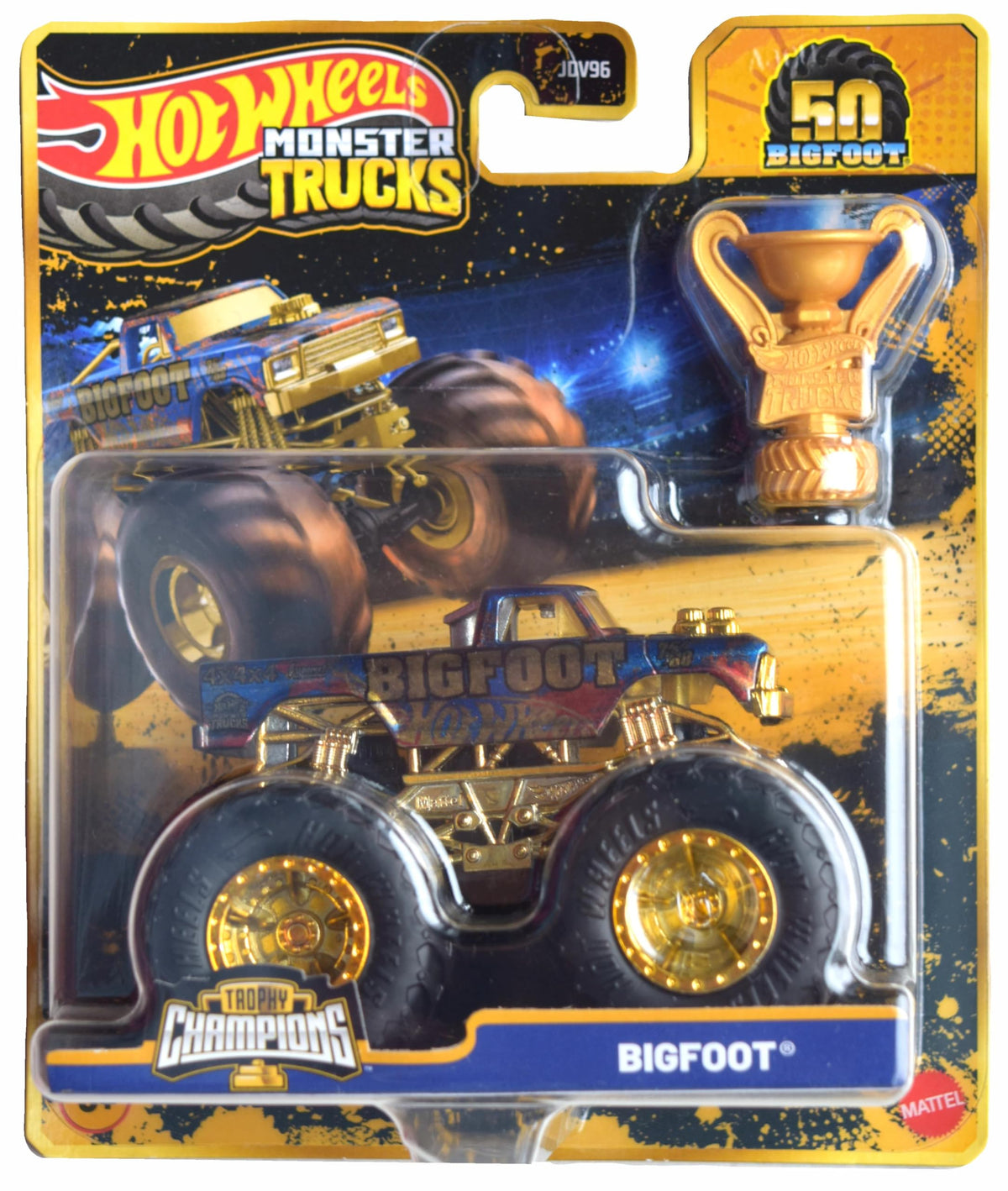 Hot Wheels Monster Trucks Bigfoot – Trophy Champions 50th Anniversary 1:64 Die-Cast