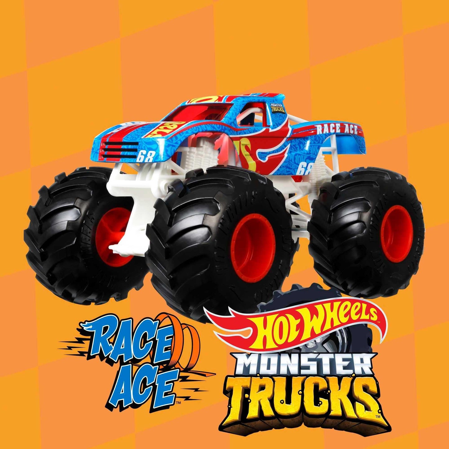 Hot Wheels Monster Trucks Oversized 1:24 Scale Die-Cast – Race Ace