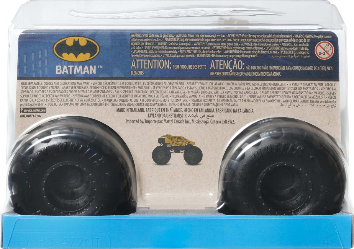 Hot Wheels Monster Trucks – 1:24 Oversized Die-Cast Truck with Giant Wheels