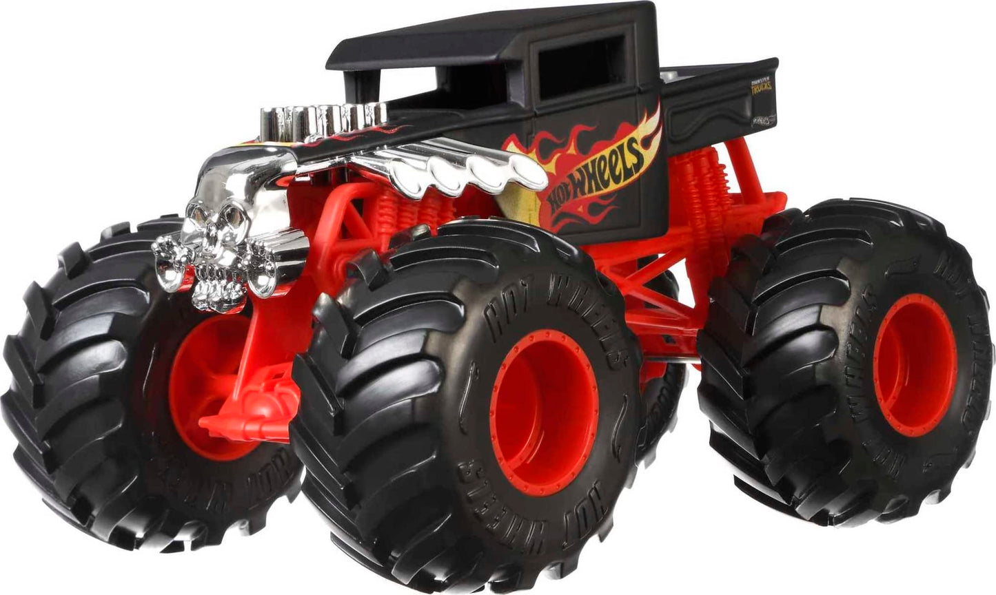 Hot Wheels Bone Shaker 1:24 Oversized Monster Truck – Die-Cast Collectible Play Vehicle