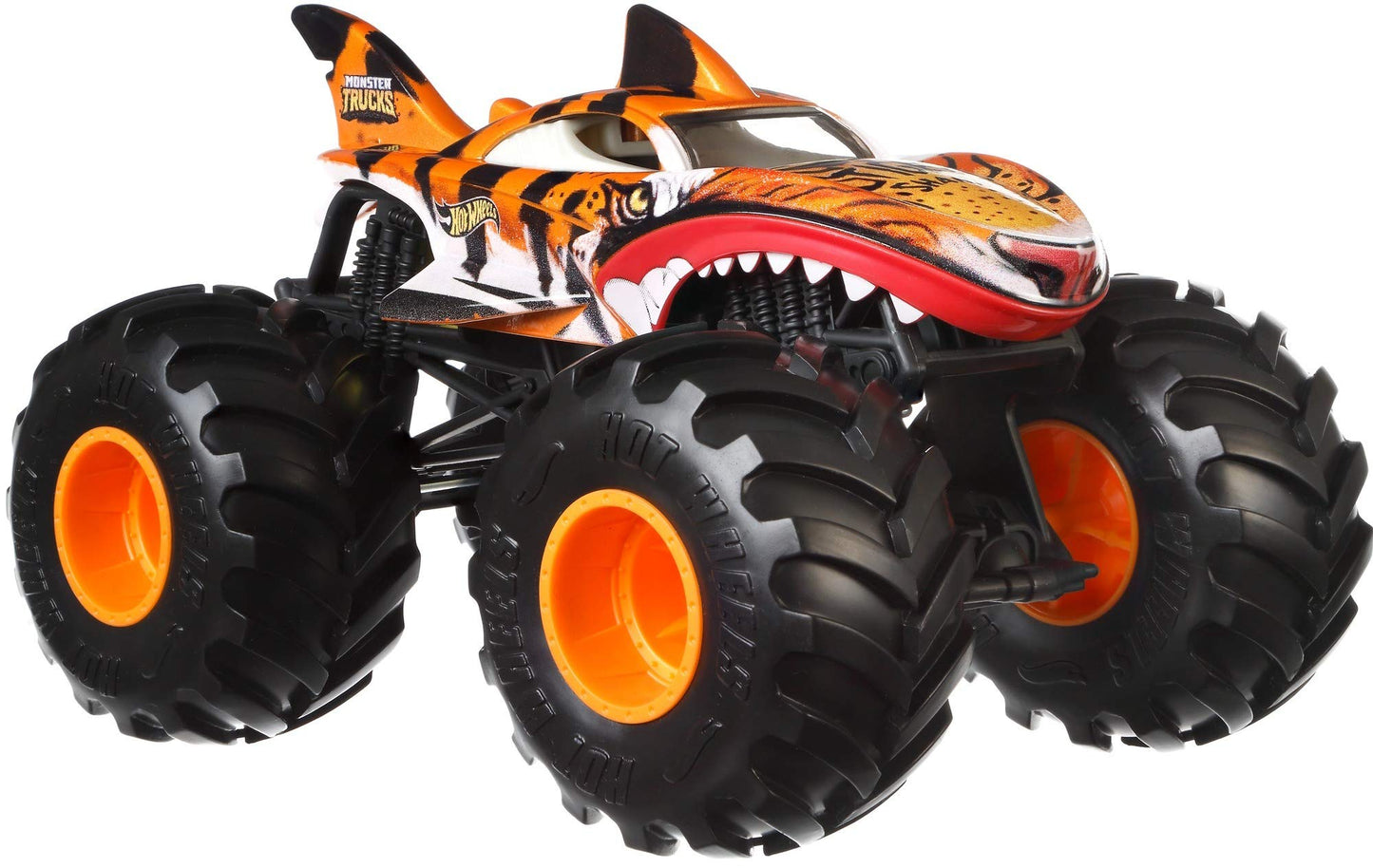 Hot Wheels Monster Trucks Tiger Shark 1:24 Die-Cast with Giant Wheels – Ages 3-8