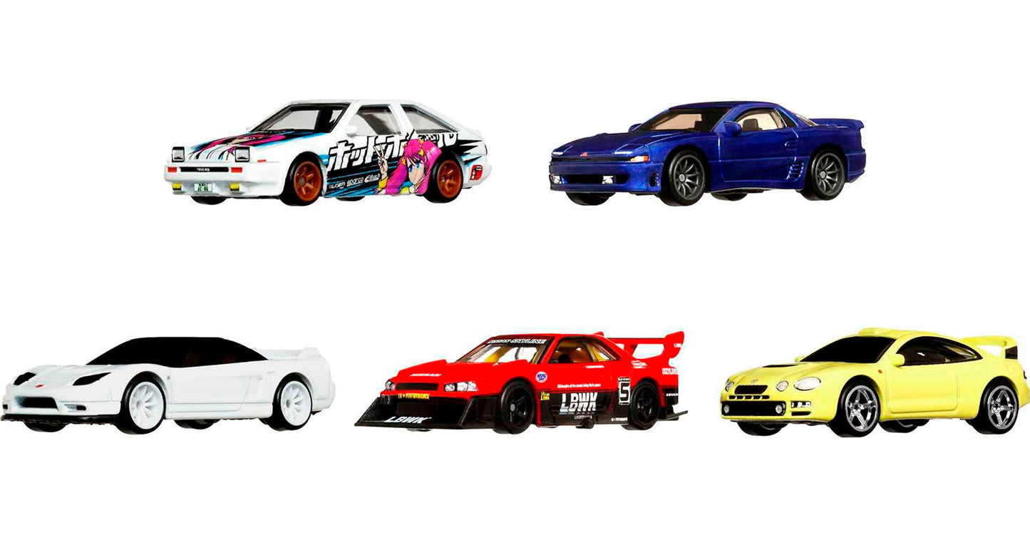Hot Wheels Mountain Drifters 5-Pack – Premium 1:64 Scale Car Culture Drifters