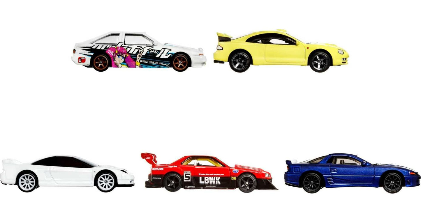 Hot Wheels Mountain Drifters 5-Pack – Premium 1:64 Scale Car Culture Drifters