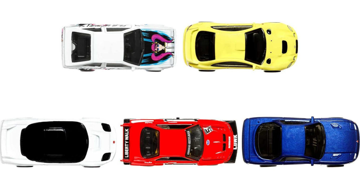 Hot Wheels Mountain Drifters 5-Pack – Premium 1:64 Scale Car Culture Drifters