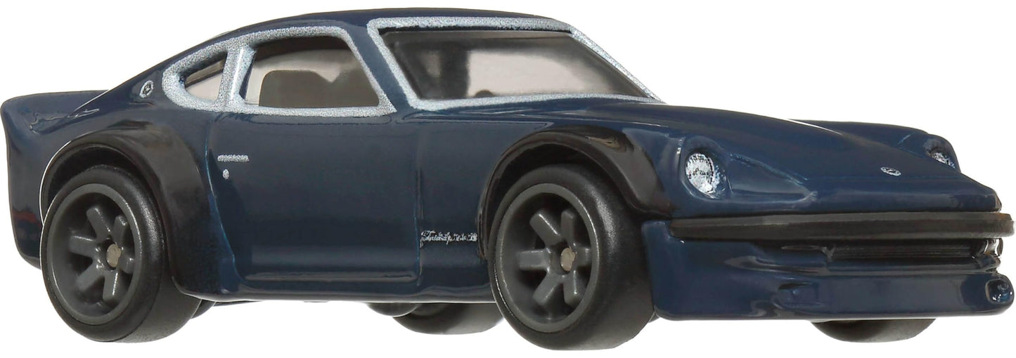 Hot Wheels Premium Car Culture Nissan Fairlady Z 1:64 Die-Cast with Real Riders Tires | Japan Historics 4 Vehicle Set