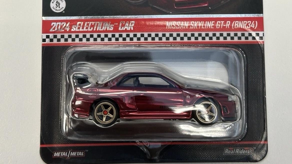 Hot Wheels RLC Nissan Skyline GT-R (BNR34) – sELECTIONs Oxblood Red | 1:64 Collectible