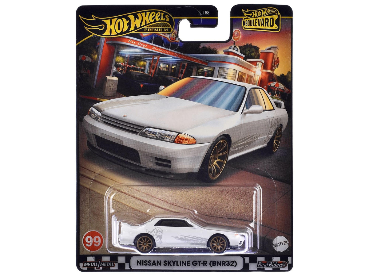 Hot Wheels Nissan Skyline GT-R Boulevard White 1:64 Die-Cast | Made in Thailand