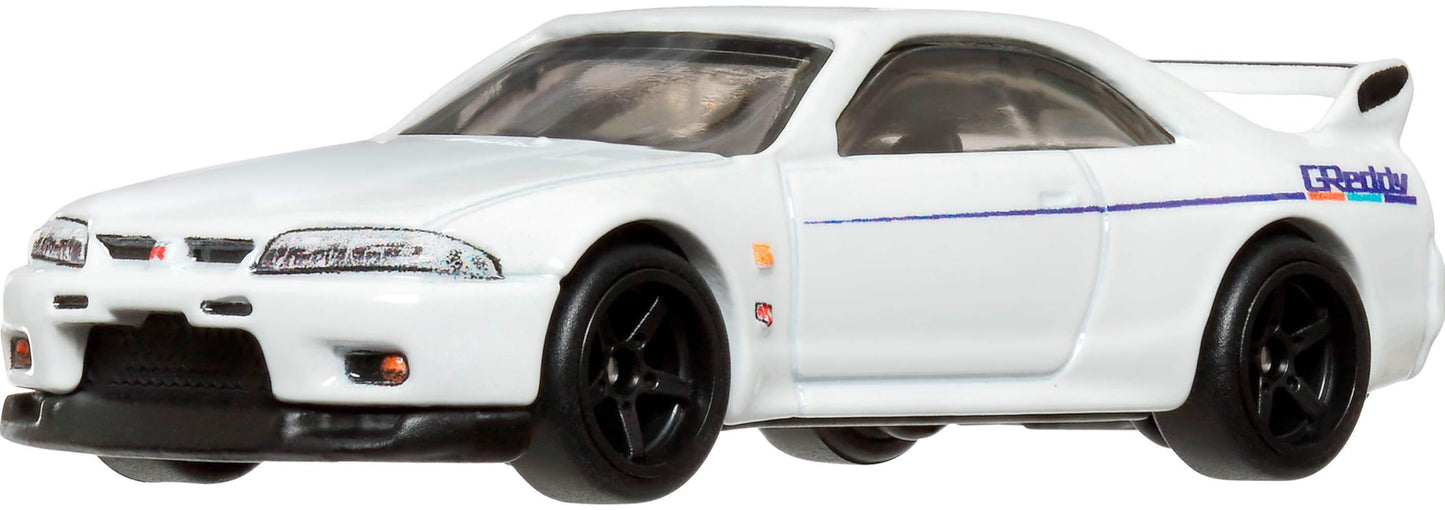 Hot Wheels Premium Car Culture Nissan Skyline R-33 1:64 Die-Cast with Real Riders