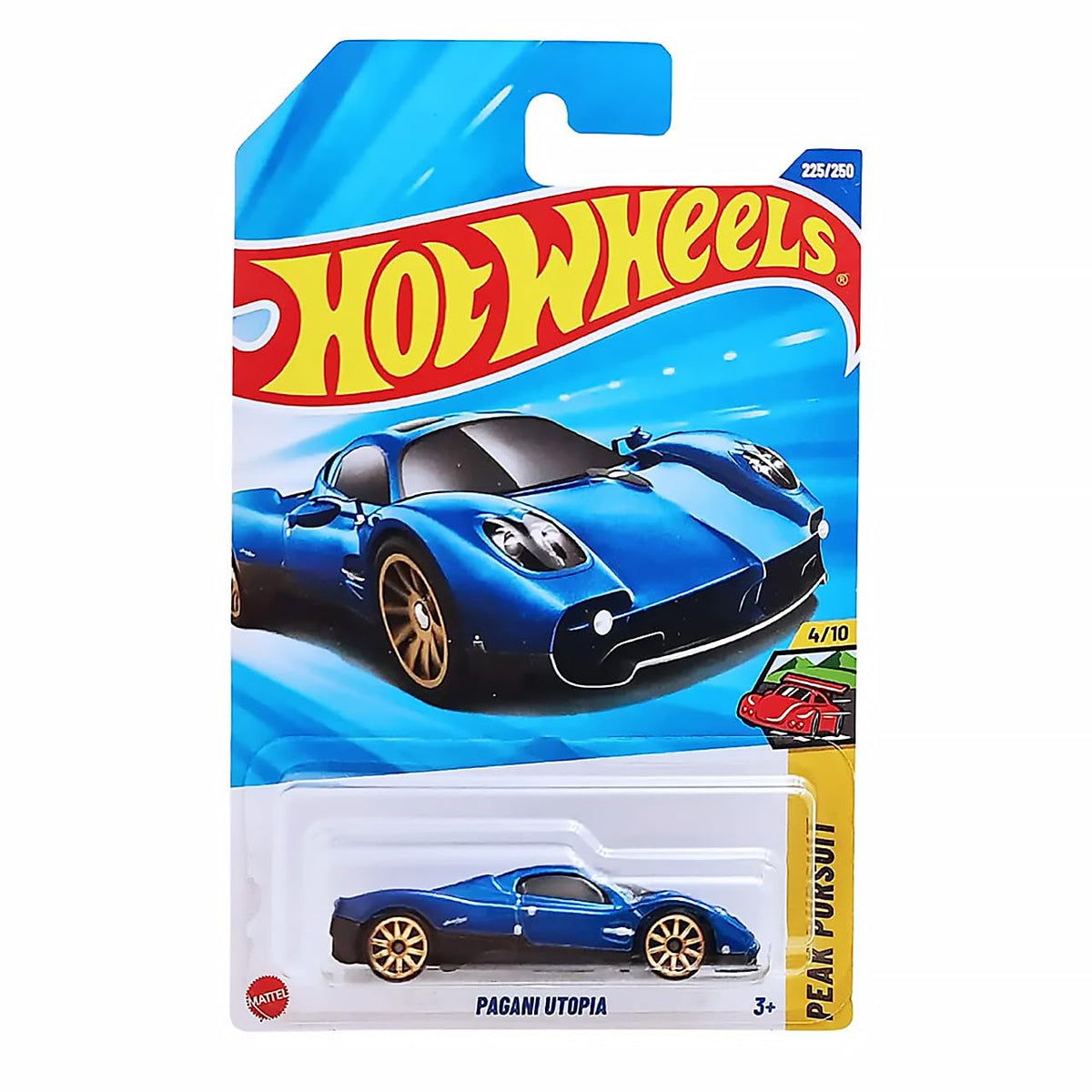 Hot Wheels Pagani Utopia Peak Persuit 4/10 – JBB38, Blue Metallic, 1:64