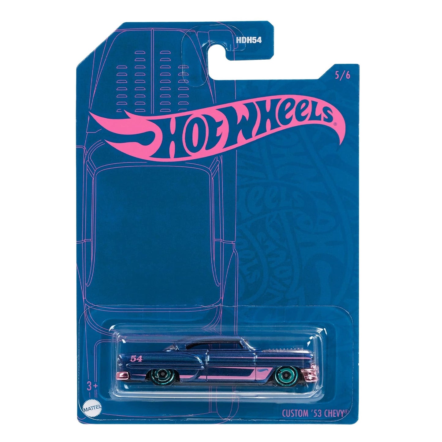 Hot Wheels Pearl and Chrome 2022 Custom 53 Chevy – Die-Cast Vehicle