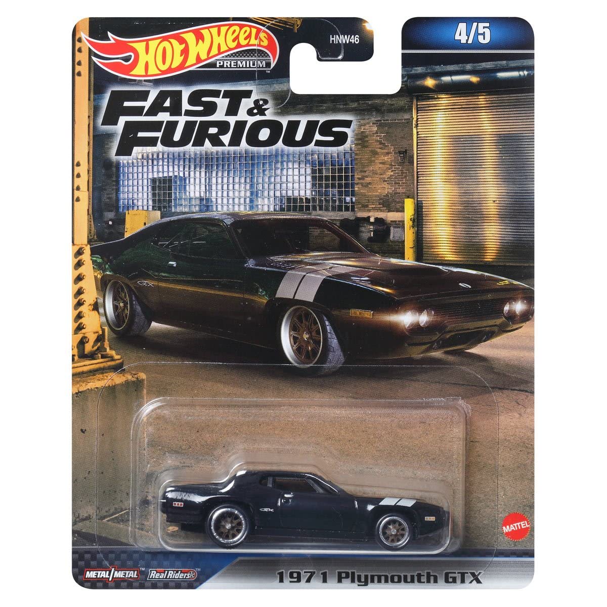 Hot Wheels 2023 Fast & Furious Premium Die-Cast Car Set – 5 Cars, 1:64 Scale | HNW46-956B