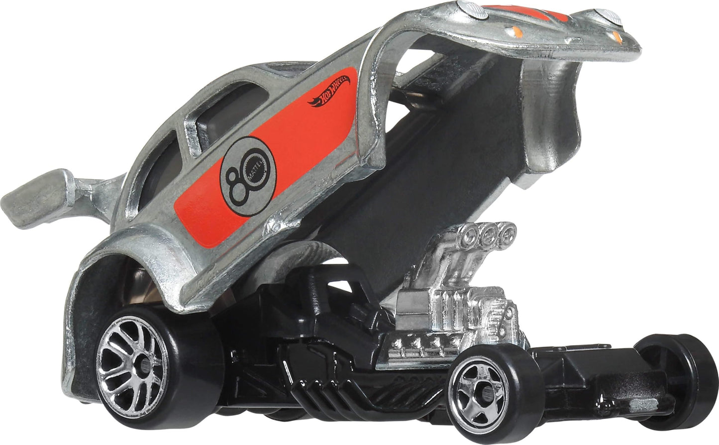 Hot Wheels 80th Anniversary 7-Pack Die-Cast Mini Cars – Zamac Finish, 3+ (JHF01)