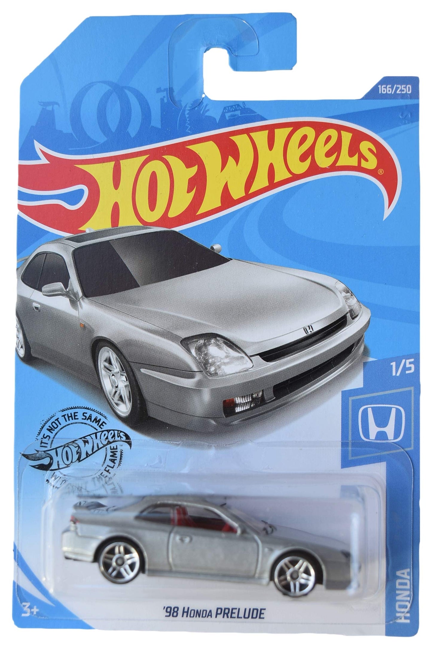 Hot Wheels 1:64 Die-Cast 1998 Honda Prelude Silver 166/250 Limited Edition