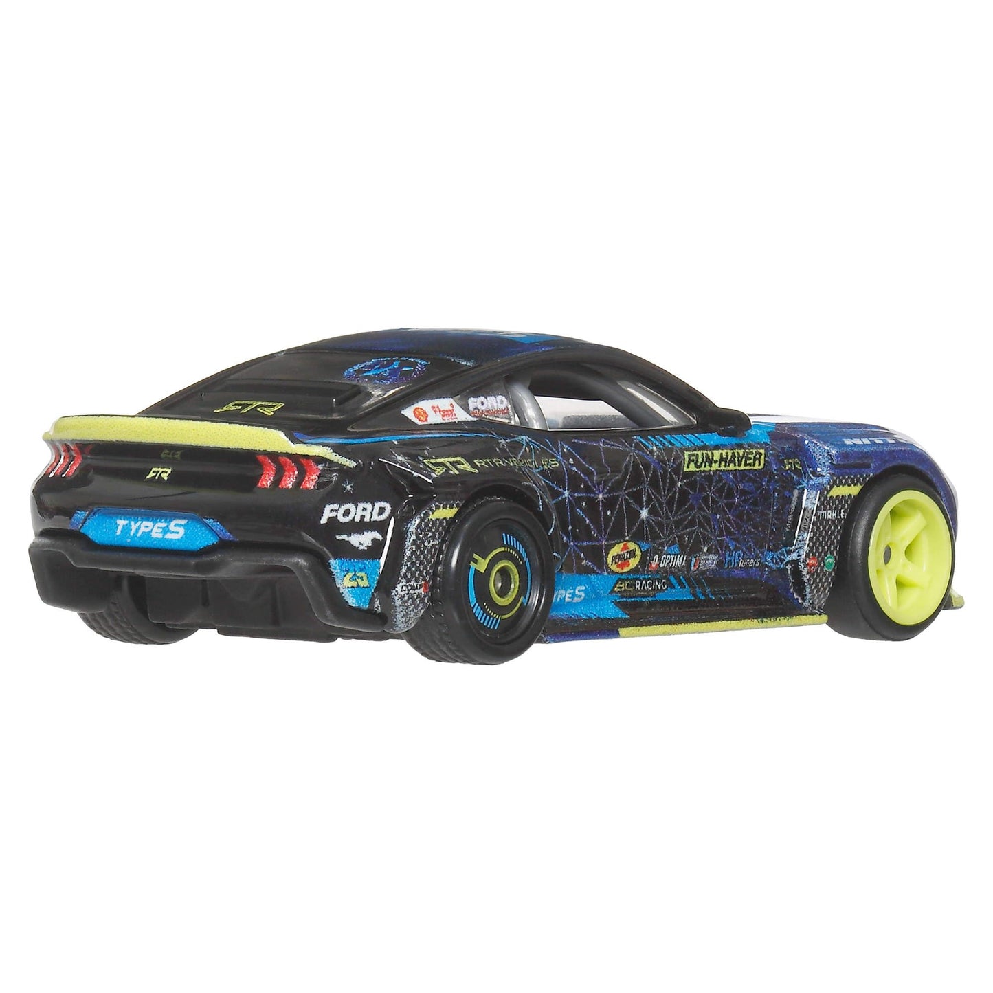 Hot Wheels Premium Car Culture 1:64 Scale Mustang RTR Spec 5-FD – Real Riders Tires, Metal/Metal Body