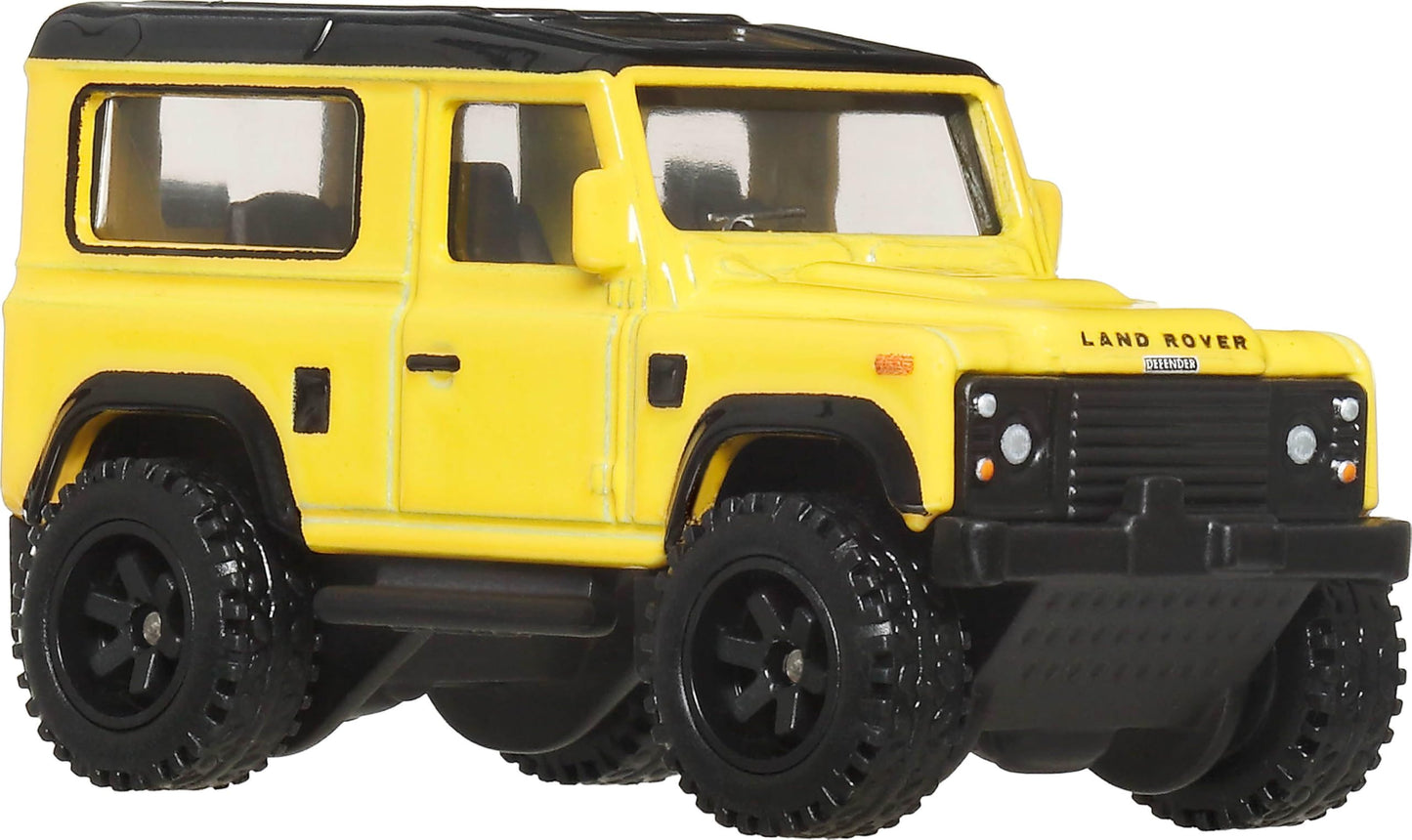Hot Wheels Premium Car Culture Land Rover Defender 90 – 1:64 Die-Cast with Real Riders Tires