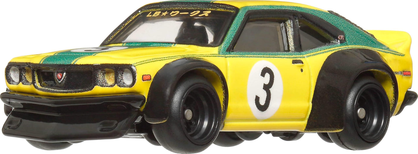 Hot Wheels Premium Car Culture Mazda RX3 1:64 Die-Cast with Real Riders Tires | Japan Historics 4 Vehicle