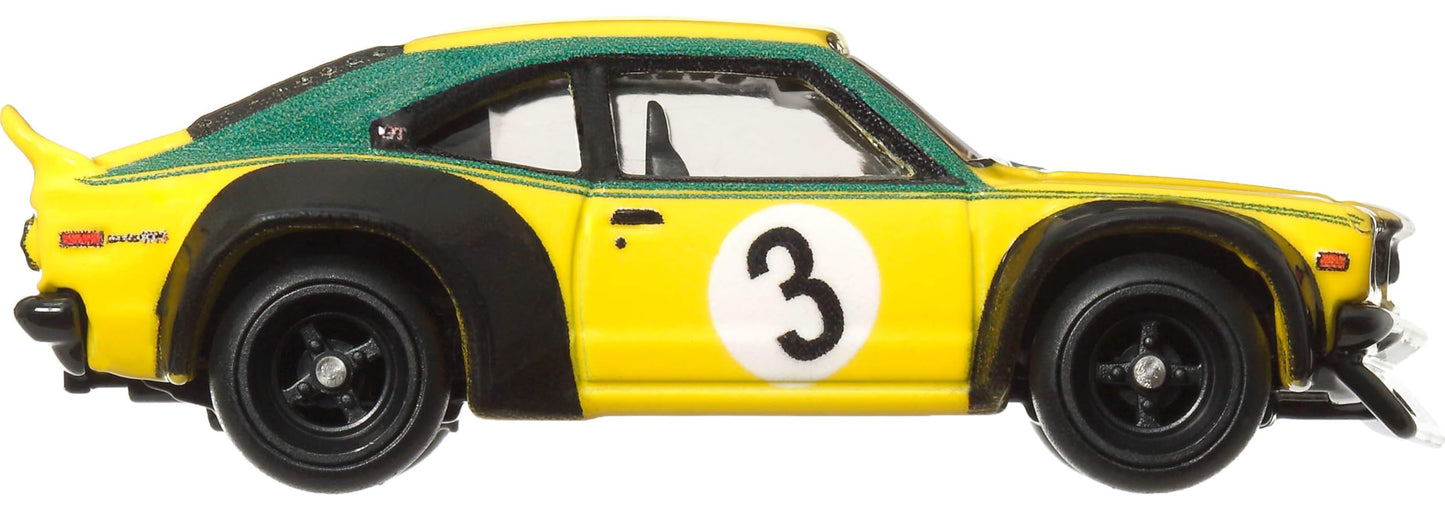 Hot Wheels Premium Car Culture Mazda RX3 1:64 Die-Cast with Real Riders Tires | Japan Historics 4 Vehicle