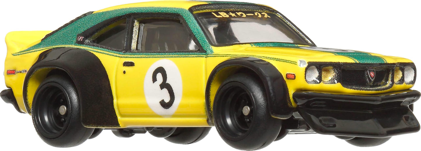Hot Wheels Premium Car Culture Mazda RX3 1:64 Die-Cast with Real Riders Tires | Japan Historics 4 Vehicle
