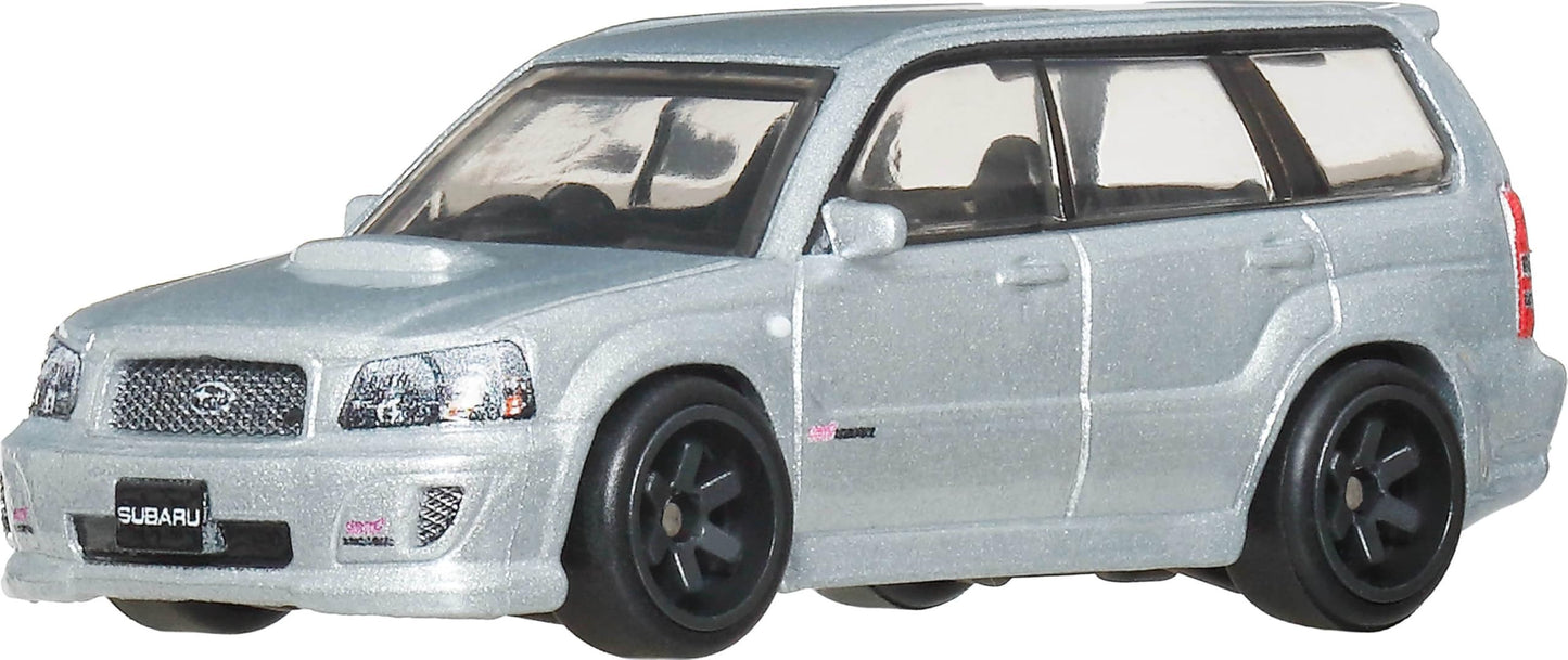 Hot Wheels Premium Car Culture Subaru Forester STI Ronin Run 2 – 1:64 Die-Cast with Real Riders