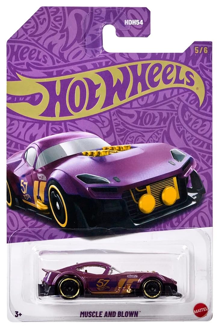 Hot Wheels Purple Muscle & Blown — 57th Anniversary 1:64 Die-Cast Car