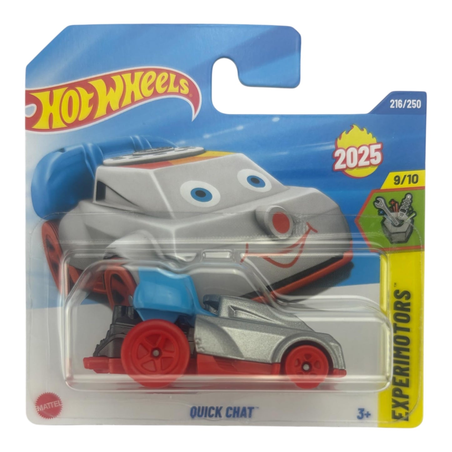 Hot Wheels Quick Chat Silver Telephone Experimotors 1:64 Diecast – New for 2025