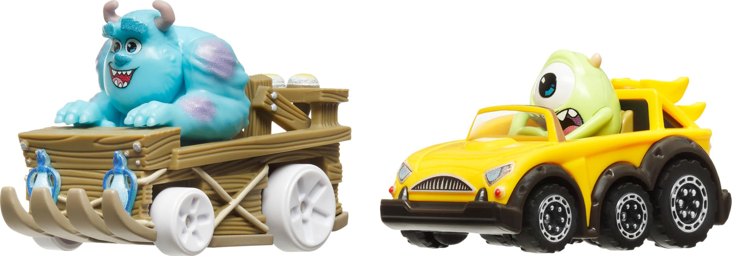 Hot Wheels RacerVerse 2-Pack Die-Cast Cars with Character Drivers – Optimized for RacerVerse Track (Styles May Vary)