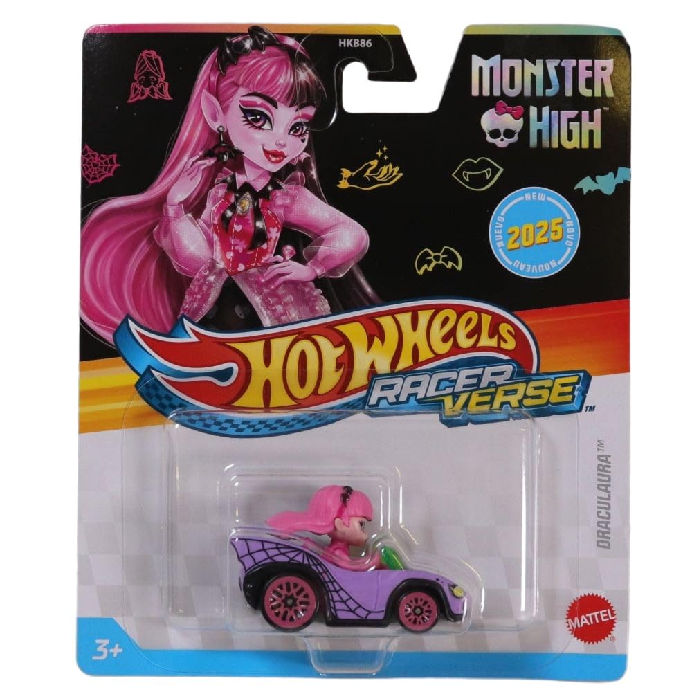 Hot Wheels RacerVerse Vehicles – 1:64 Die-Cast Cars with Iconic Characters