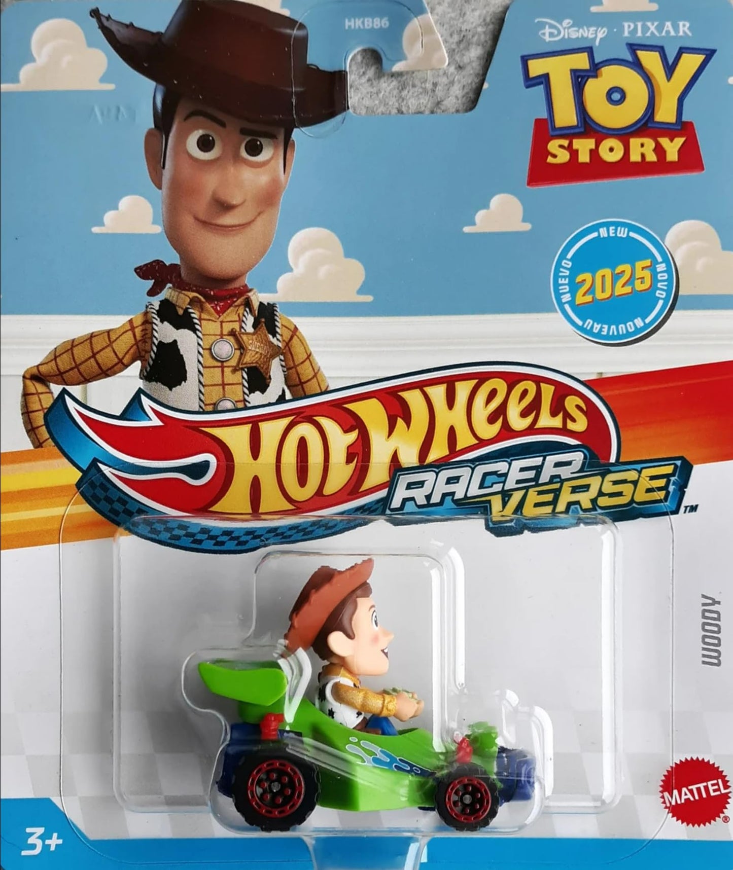 Hot Wheels RacerVerse Woody – Die-Cast 1:64 Vehicle with Woody Figure