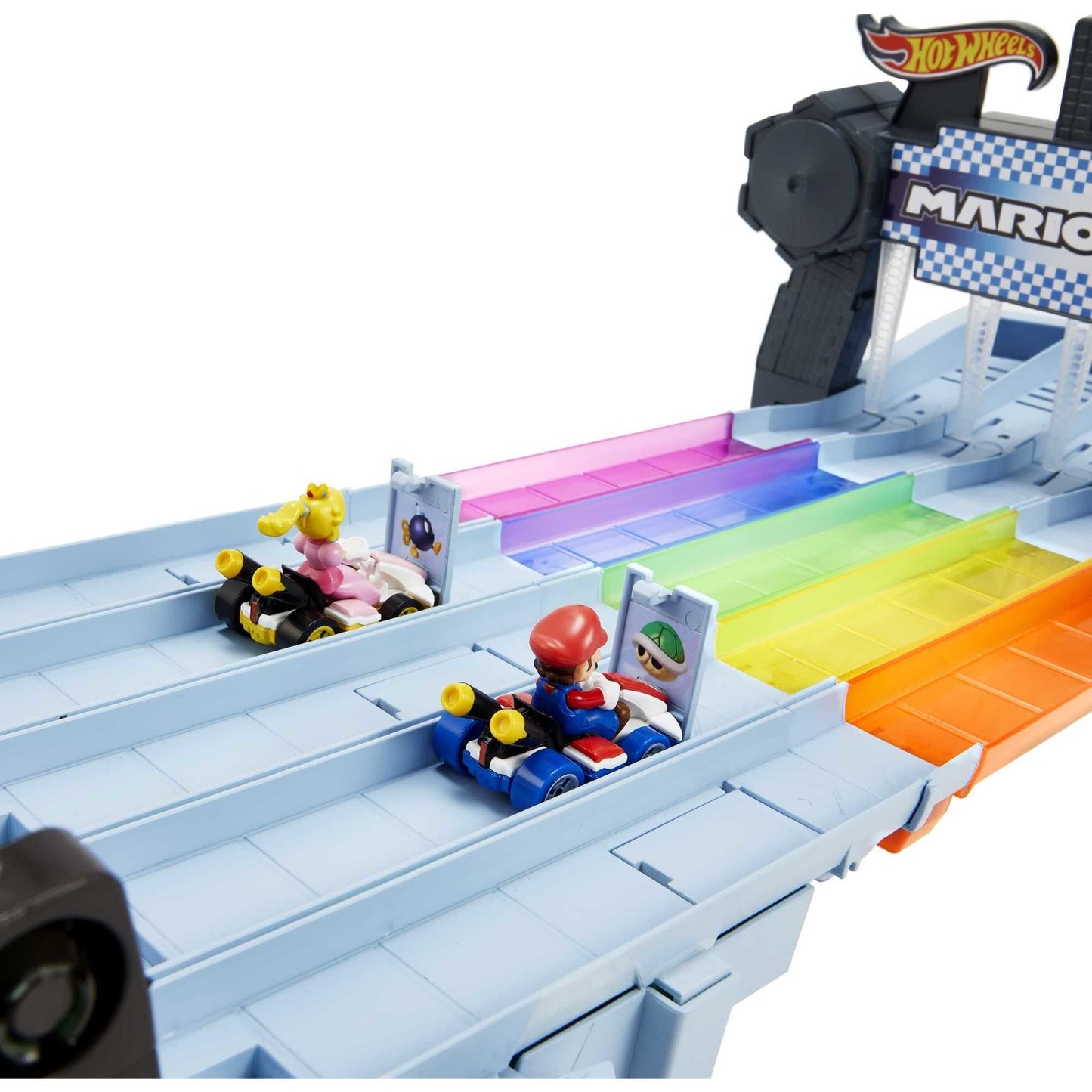 Hot Wheels Mario Kart Rainbow Road Raceway — 8-Foot Track with Lights & Sounds