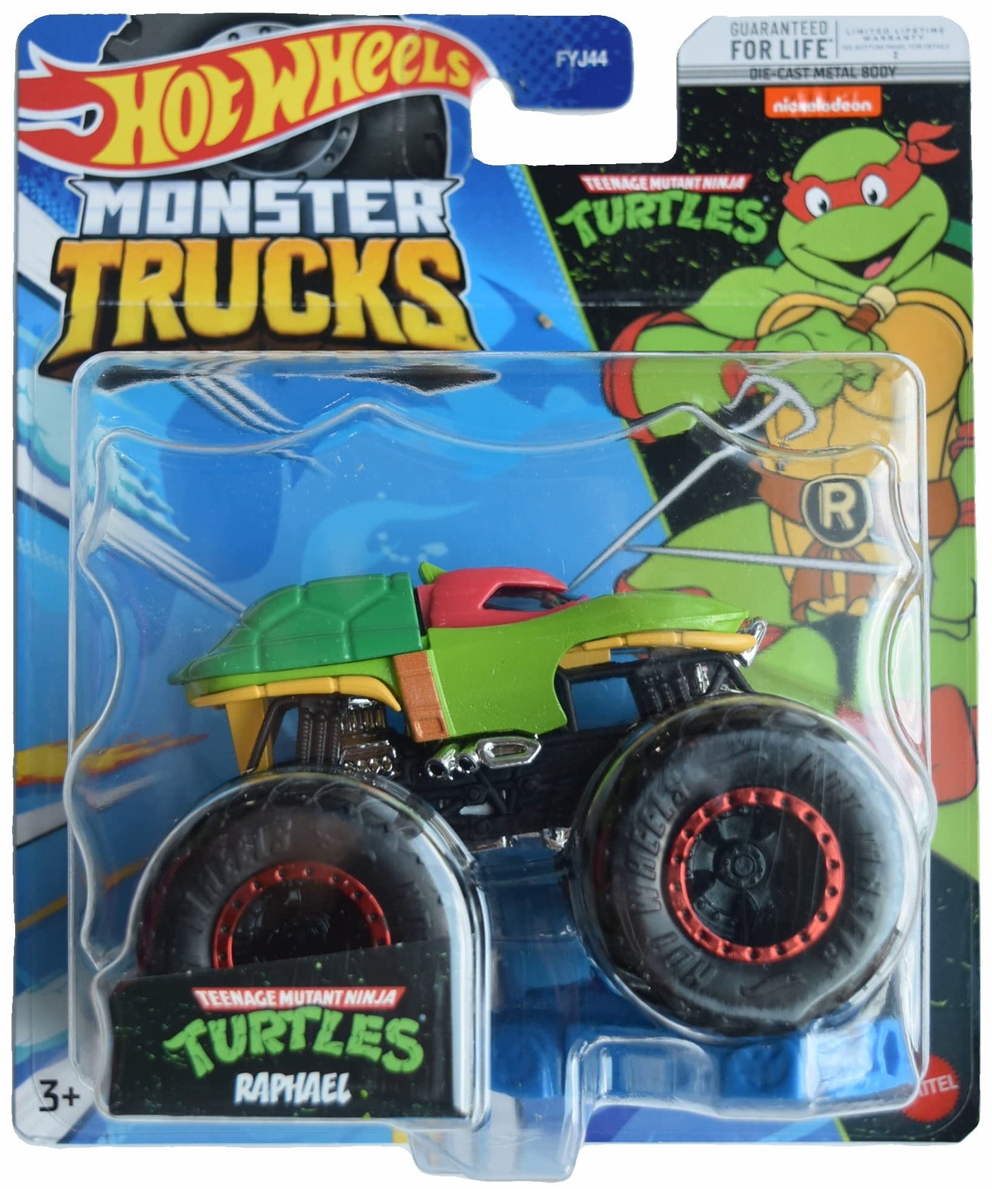 Hot Wheels Raphael Monster Truck – TMNT Connect & Crash