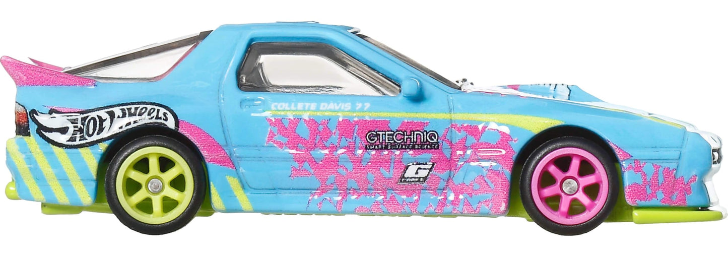 Hot Wheels Premium Car Culture Mazda RX-7 FC Pandem — 1:64 Die-Cast with Real Riders