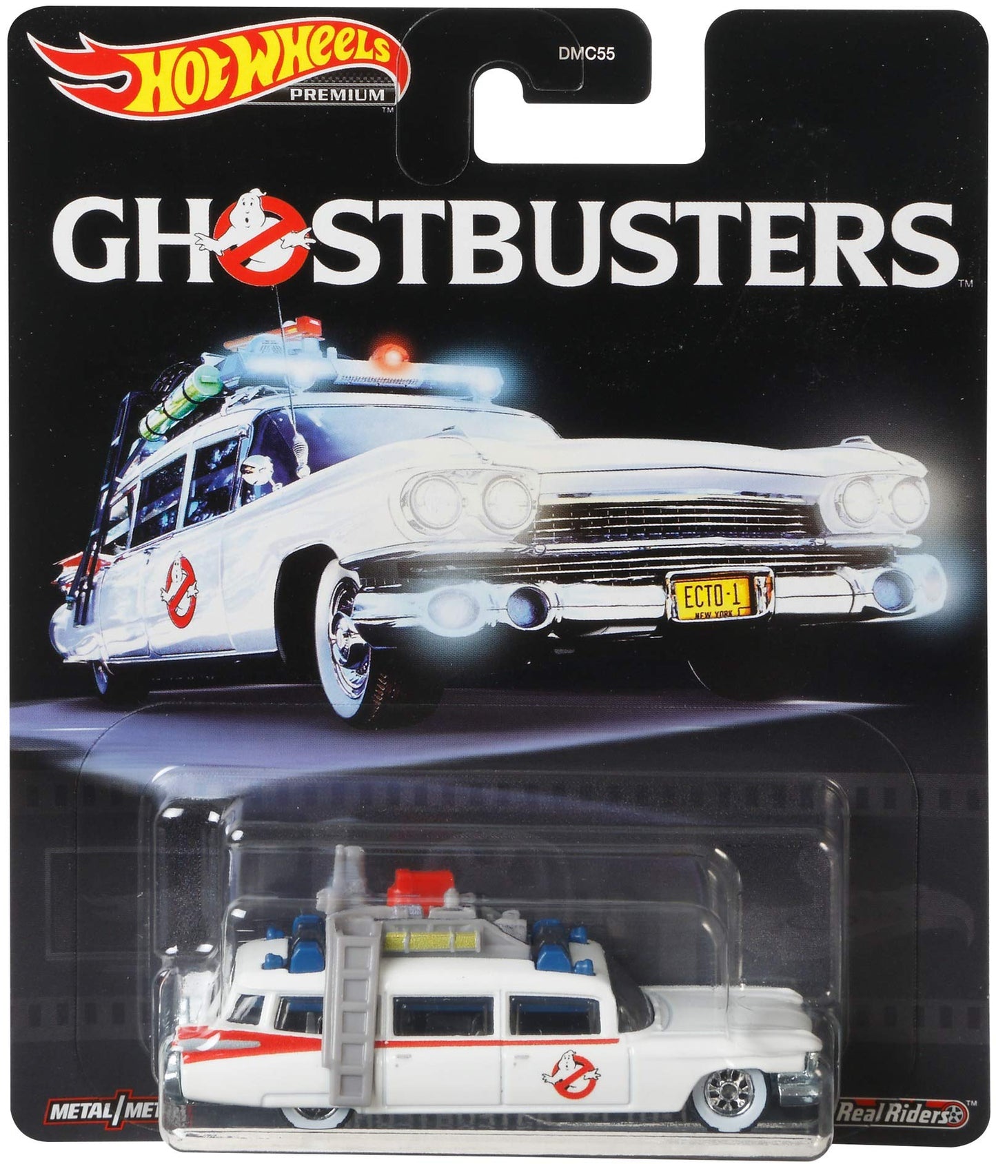Hot Wheels Real Riders Ghostbusters ECTO-1 Die-Cast Vehicle 1:64 Scale