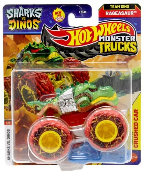 Hot Wheels Sharks vs Dinos Monster Trucks 1:64 – 2025 Edition