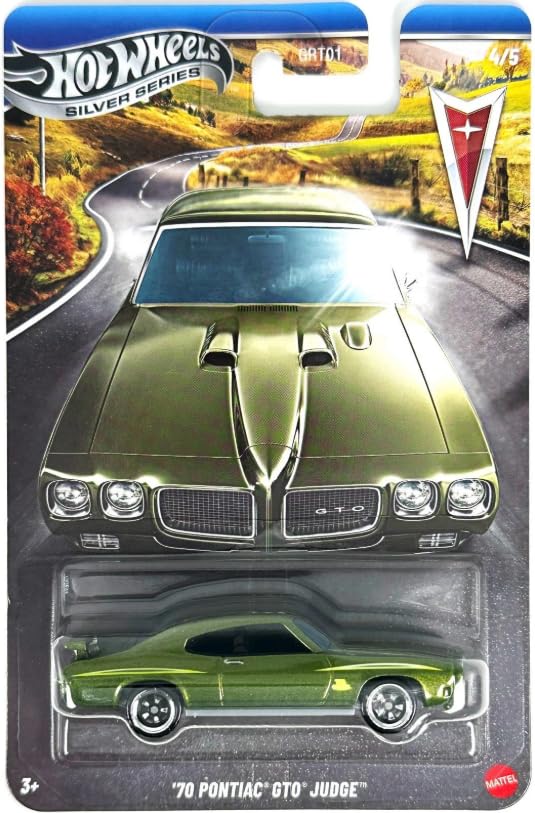Hot Wheels Silver Series 1970 Pontiac GTO Judge Green 1:64 Diecast