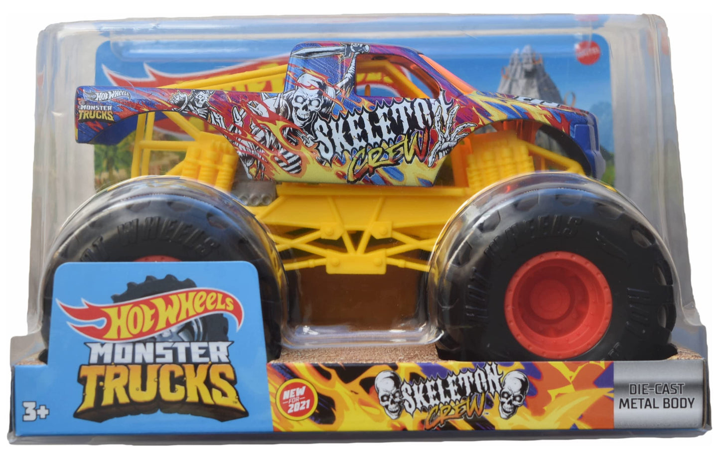 Hot Wheels Skeleton Crew Monster Truck - 1:24 Scale Diecast