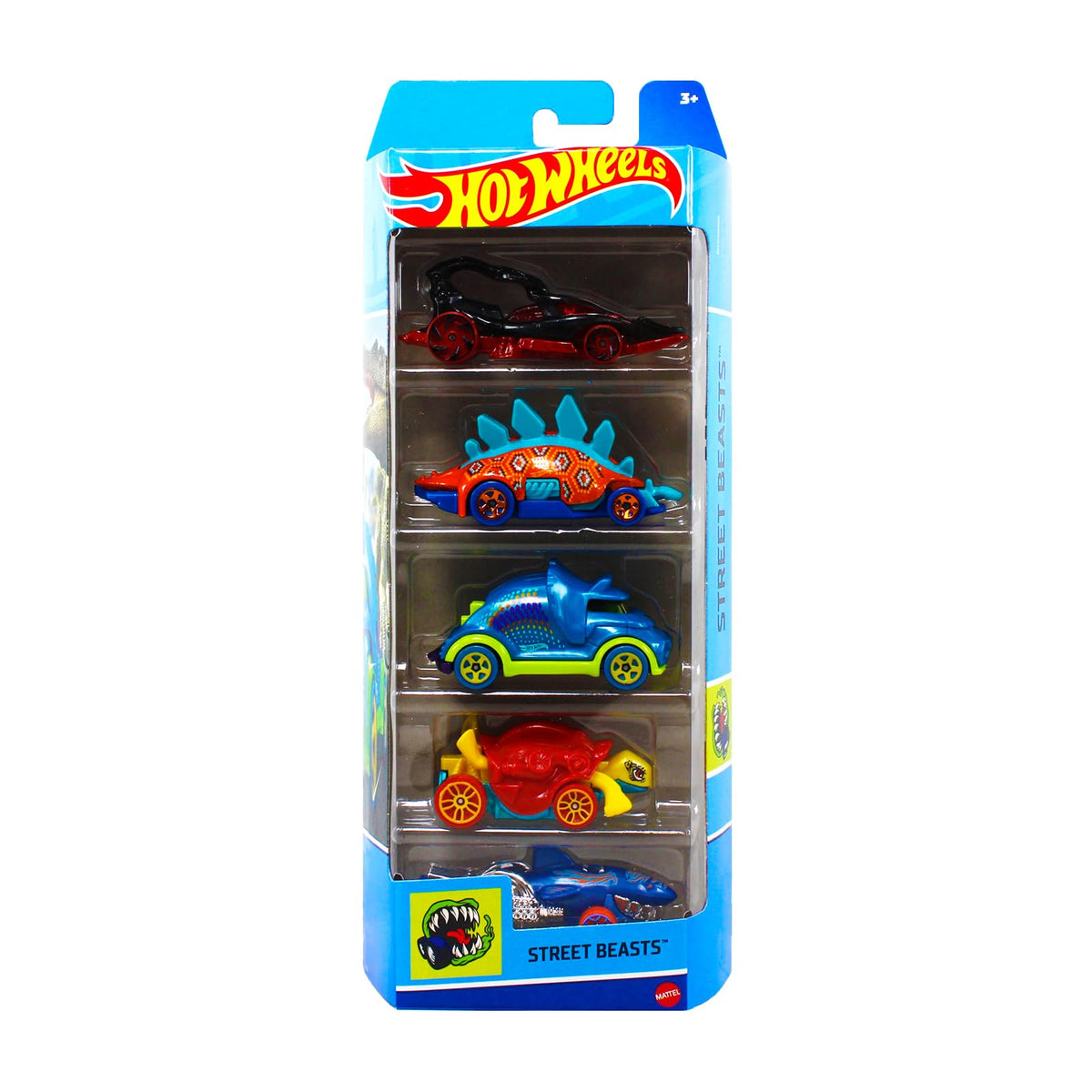 Hot Wheels Street Beasts 5 Pack – Die-Cast Cars for Collectors & Kids