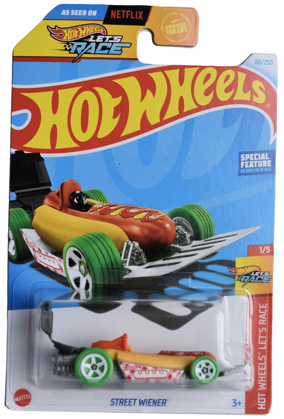 Hot Wheels Street Wiener – Let's Race 1/5, 88/250 | 1:64 Die-Cast Car