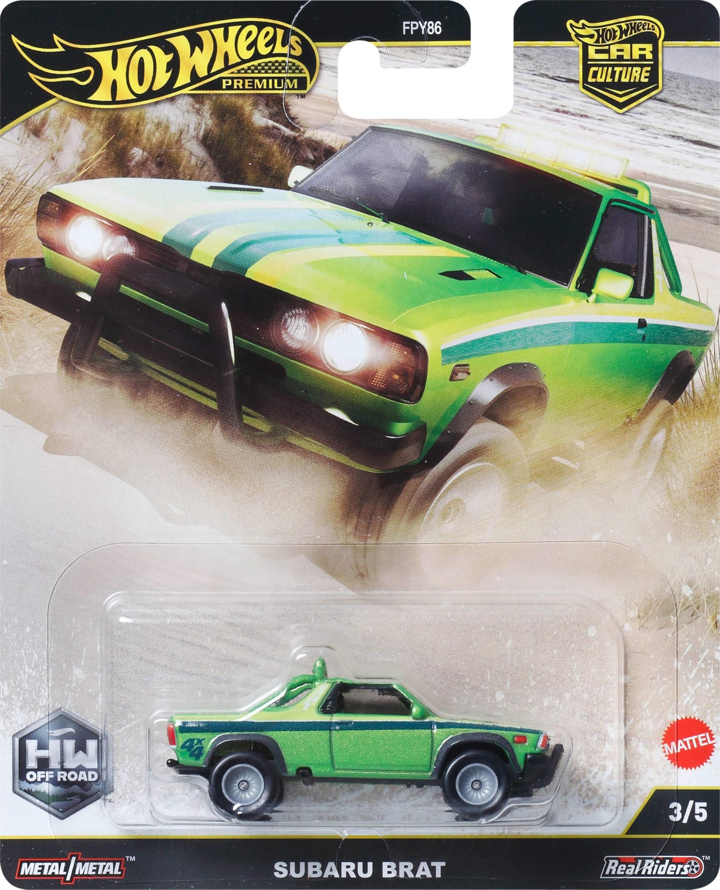 Hot Wheels Premium Car Culture Subaru B.R.A.T. 1:64 Die-Cast – Real Riders