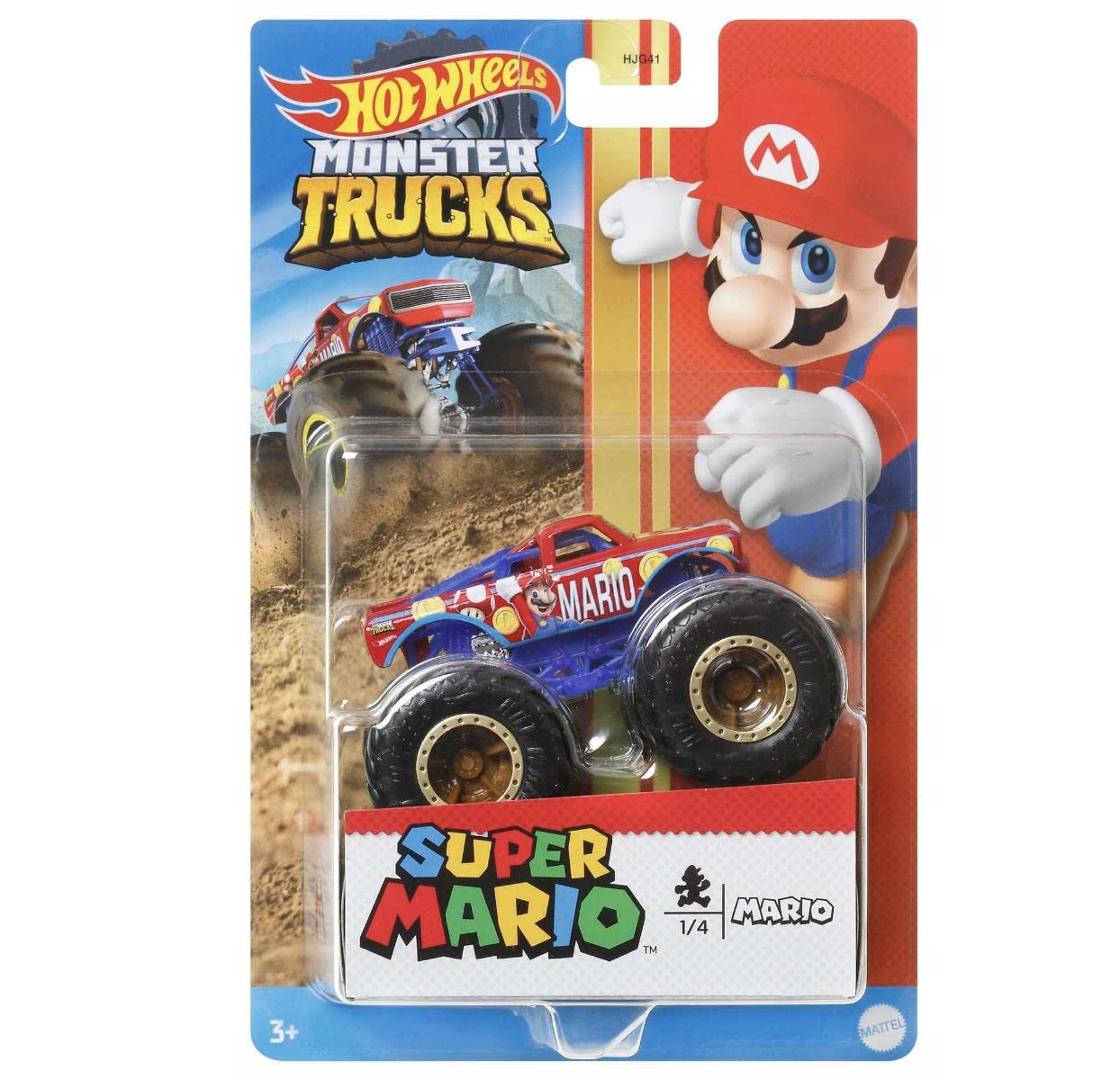 Hot Wheels Super Mario Monster Trucks Series - 9 cm Die-Cast Collectible