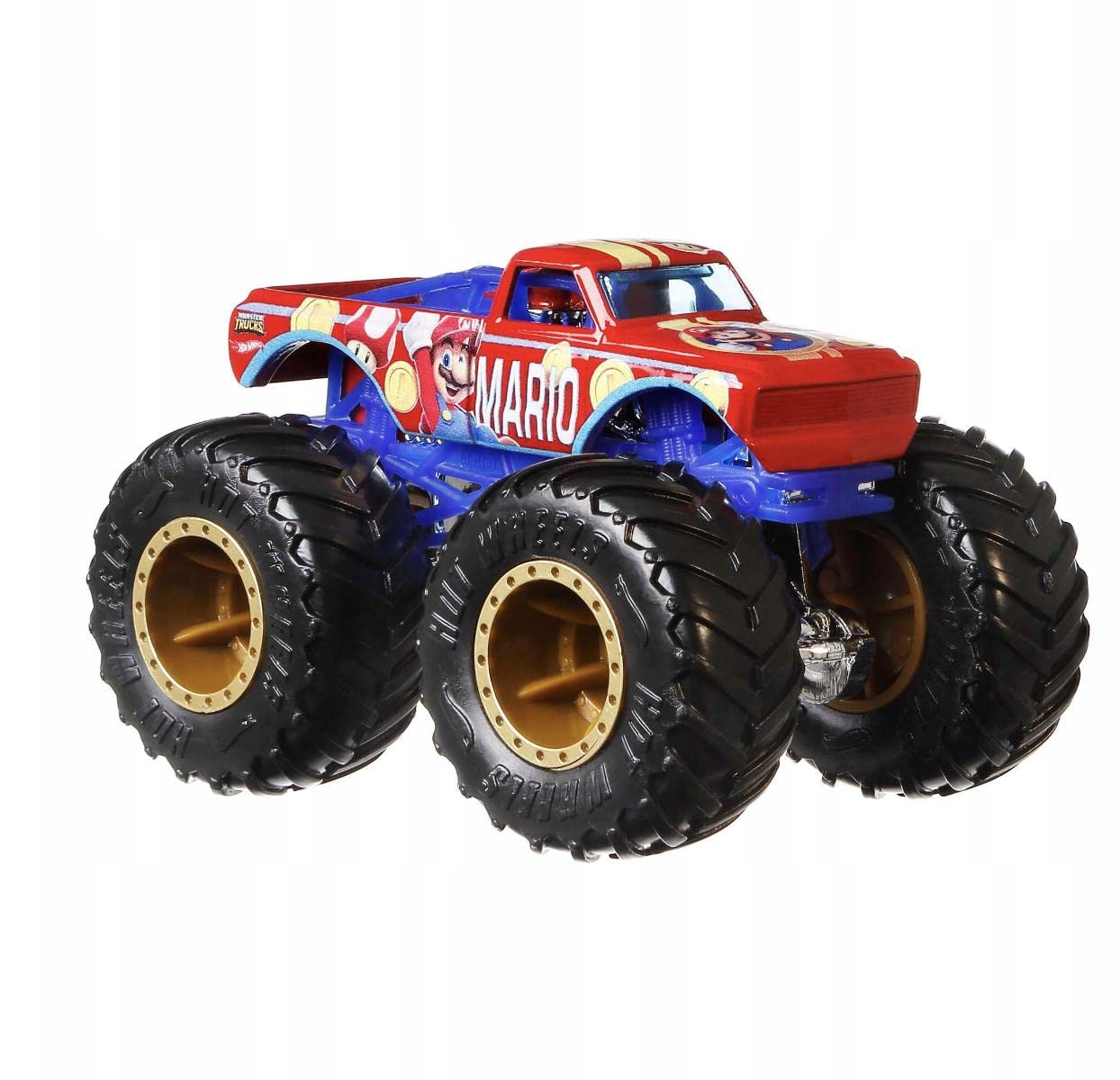 Hot Wheels Super Mario Monster Trucks Series - 9 cm Die-Cast Collectible