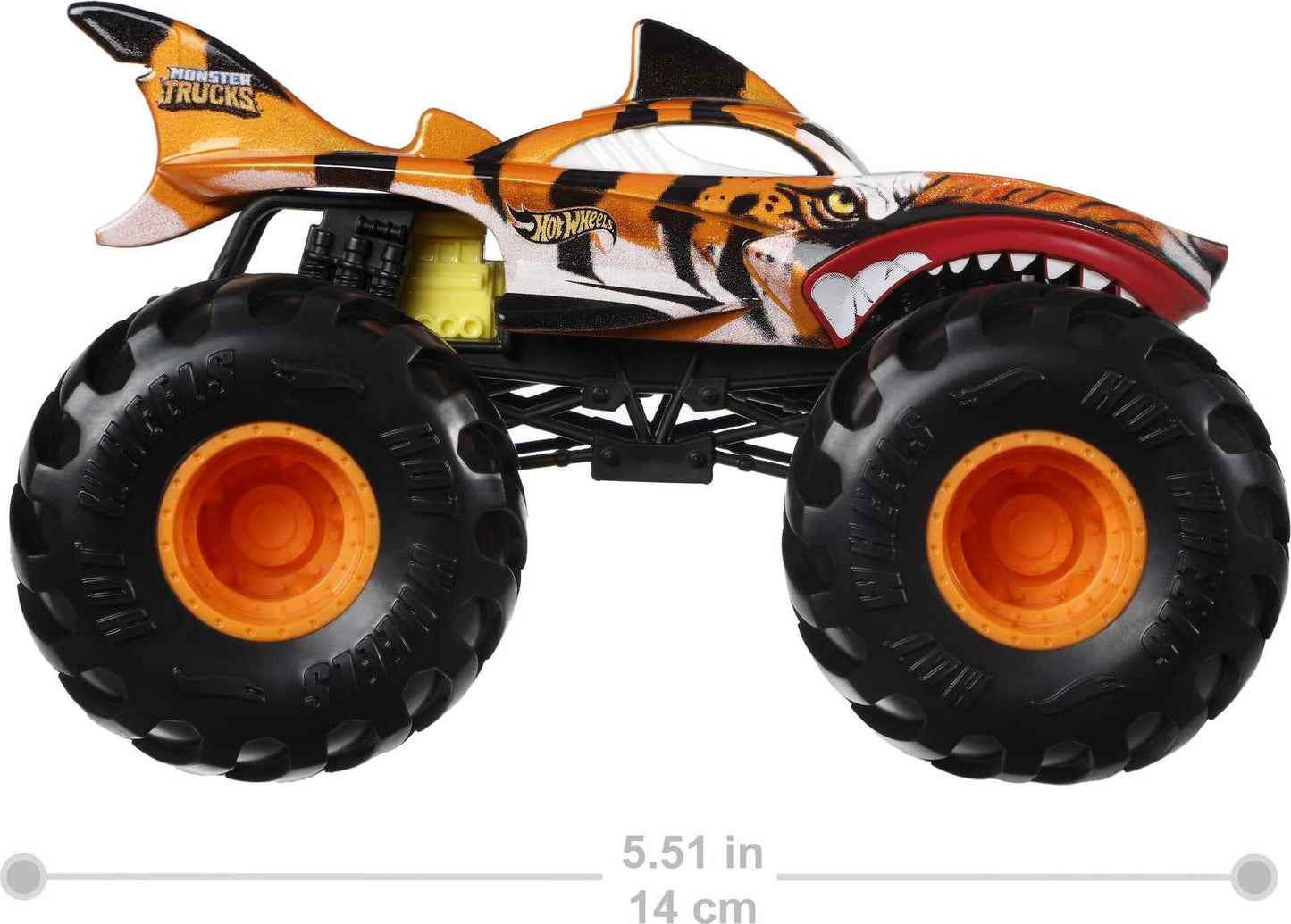 Hot Wheels 1:24 Tiger Shark Monster Truck – Oversized Die-Cast Vehicle