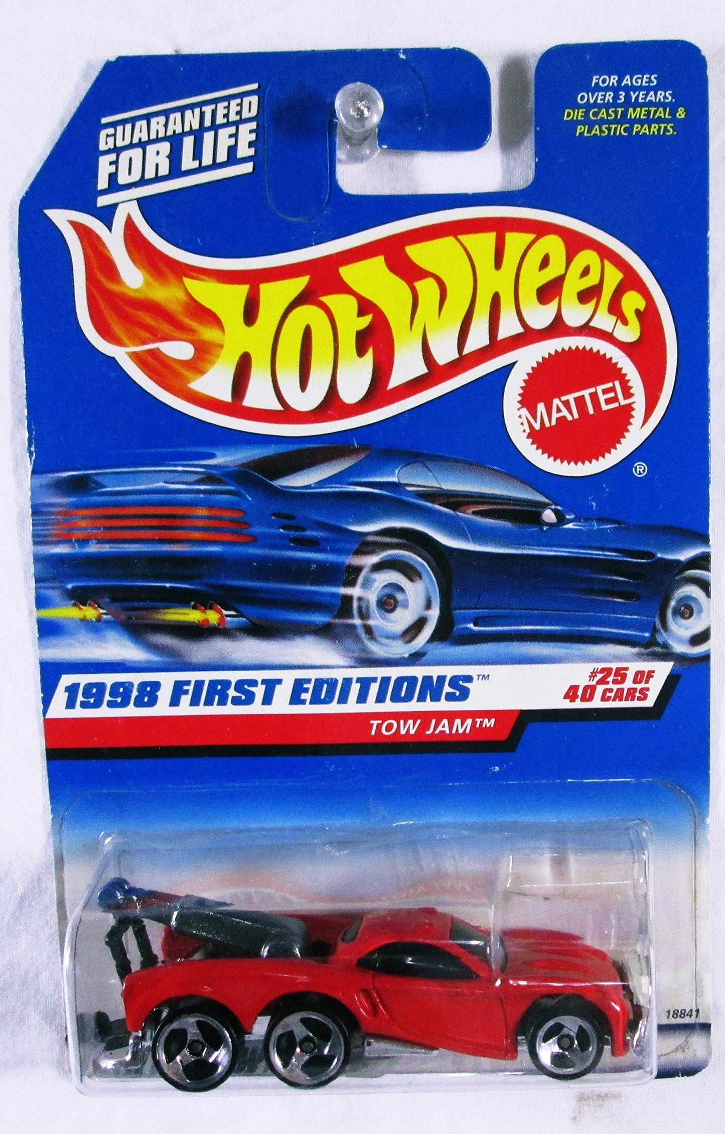 Hot Wheels 1998 First Editions Tow Jam – Red Limited Edition Collectible