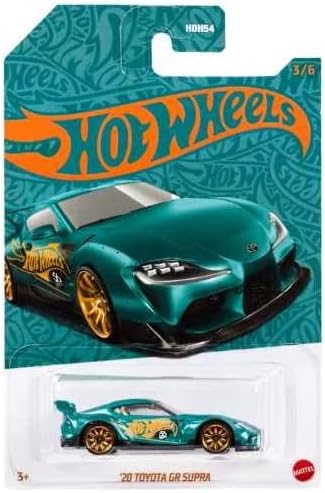 Hot Wheels 20 Toyota GR Supra Pearl & Chrome Green 3/6 – 1:64 Die-Cast