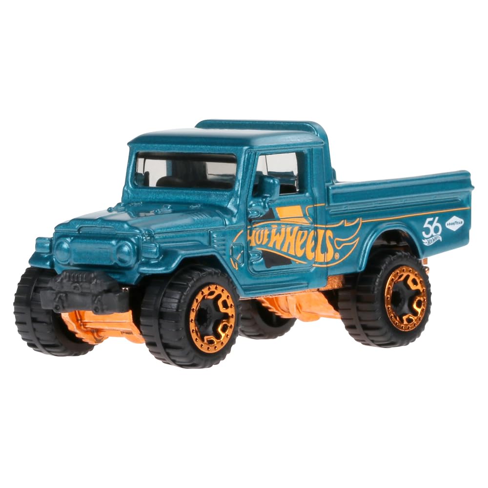 Hot Wheels Toyota Land Cruiser Die-Cast – Teal & Gold (HDH54-2/6)