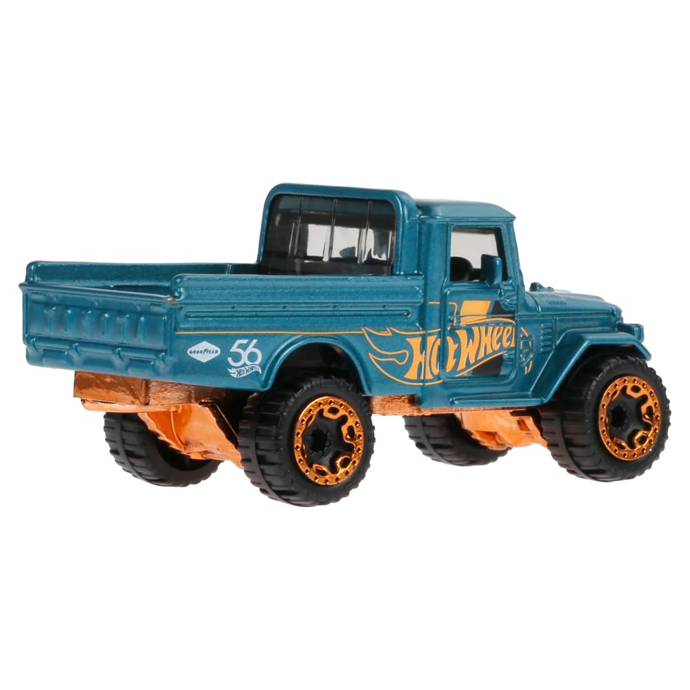Hot Wheels Toyota Land Cruiser Die-Cast – Teal & Gold (HDH54-2/6)