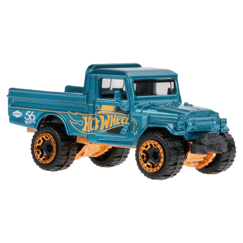Hot Wheels Toyota Land Cruiser Die-Cast – Teal & Gold (HDH54-2/6)