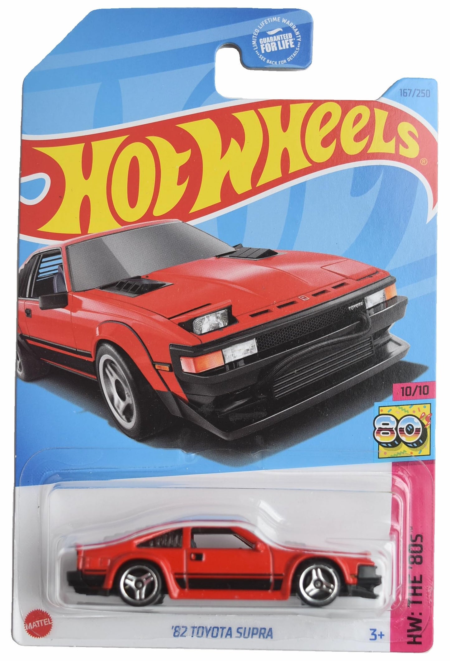 Hot Wheels '82 Toyota Supra – HW The '80s 10/10 Red 1:64 Die-Cast