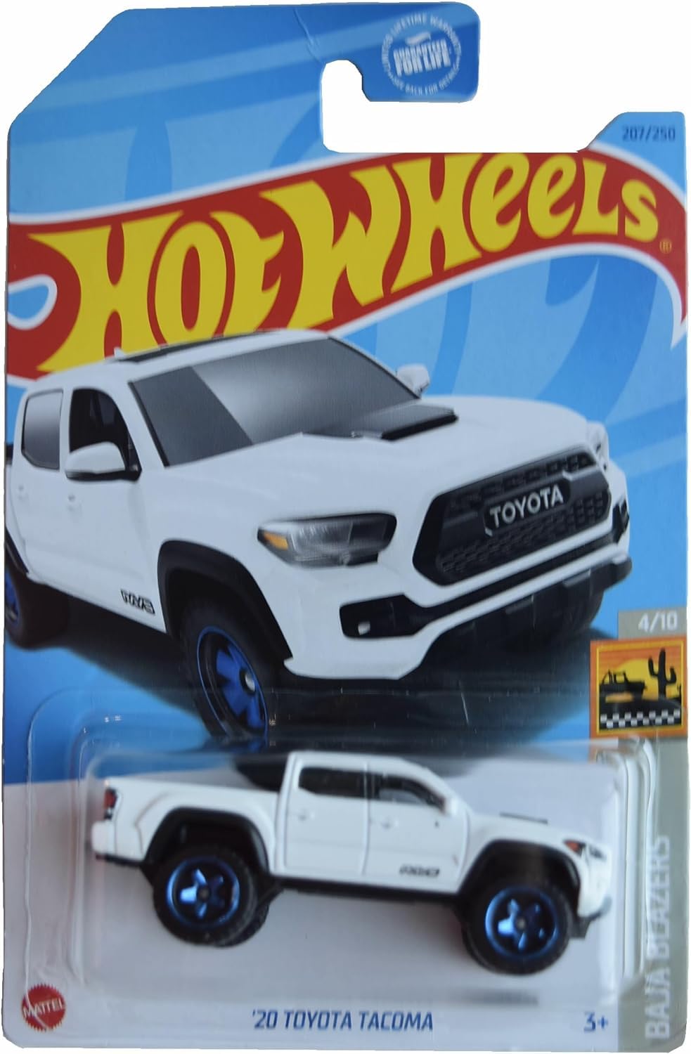 Hot Wheels 2020 Toyota Tacoma Baja Blazers White 1:64 Die-Cast – 207/250