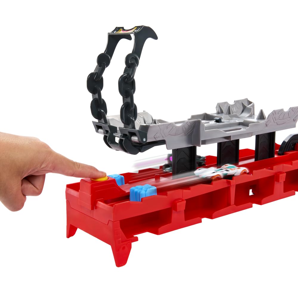 Hot Wheels Ultimate Dual Dragon Transporter — 2 Die-Cast Cars, 20+ Vehicle Storage
